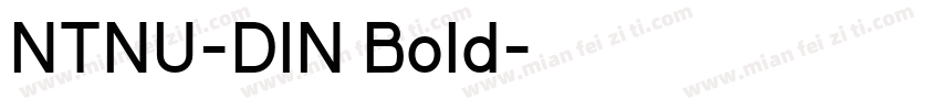 NTNU-DIN Bold字体转换